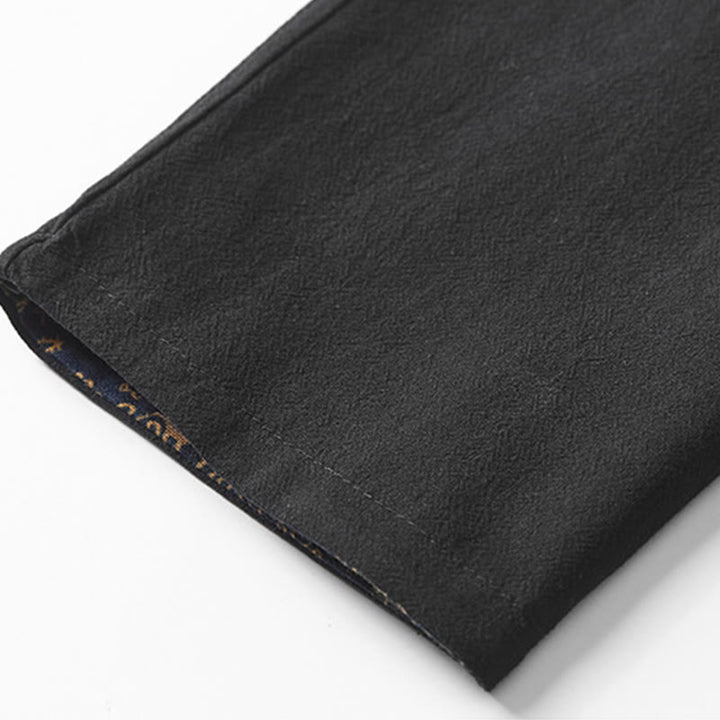 Manteau mi-long en coton pour homme Buddha Stones Fall Veste double face - image 14