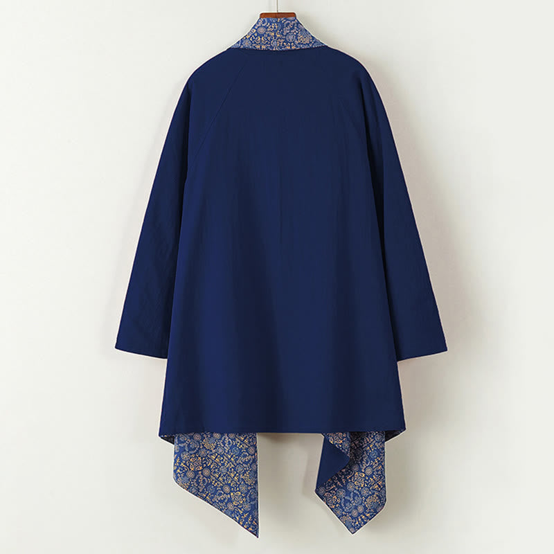 Manteau mi-long en coton pour homme Buddha Stones Fall Veste double face - image 2