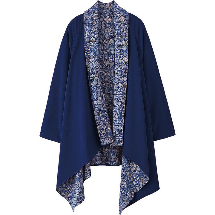 Manteau mi-long en coton pour homme Buddha Stones Fall Veste double face - image 3