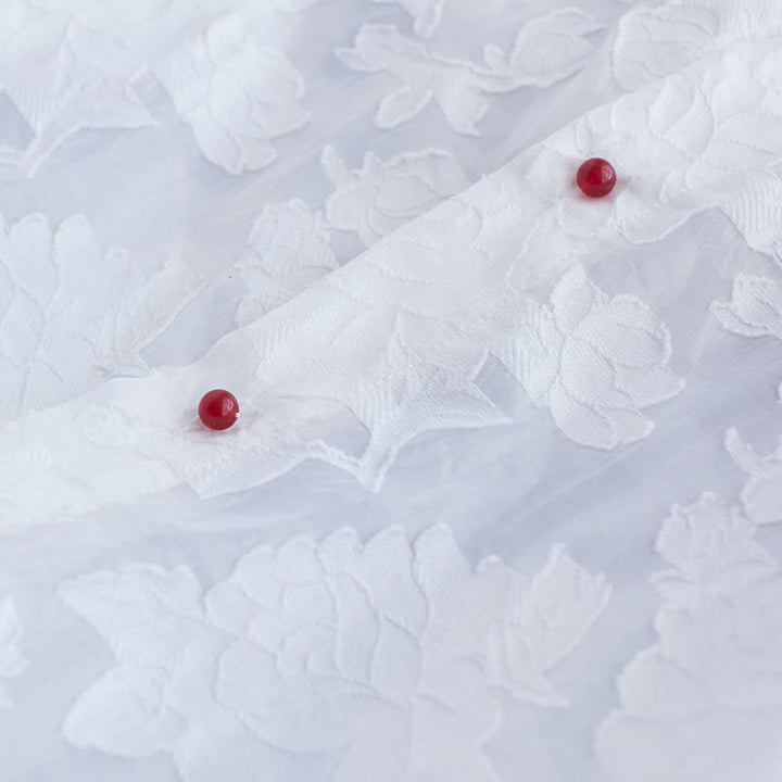 Manteau boutonné en coton pour homme avec Buddha Stones et fleurs de pivoine
