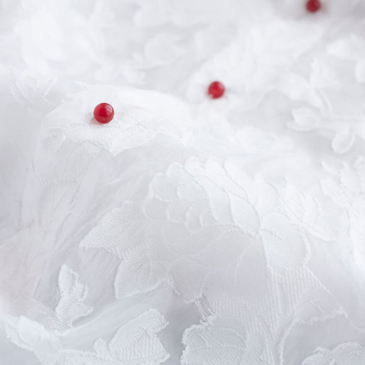 Manteau boutonné en coton pour homme avec Buddha Stones et fleurs de pivoine