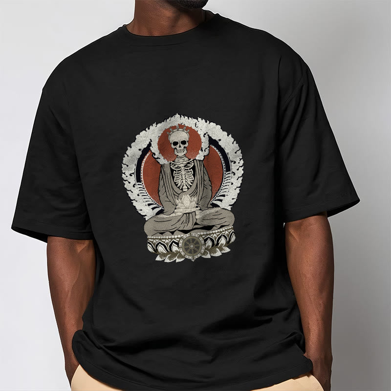 T-shirt à motif squelette de Buddha Stones - image 2