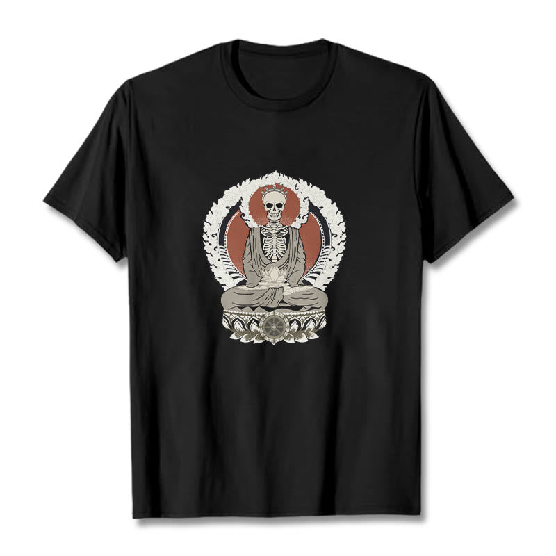 T-shirt à motif squelette de Buddha Stones - Noir - 2XL - image 1