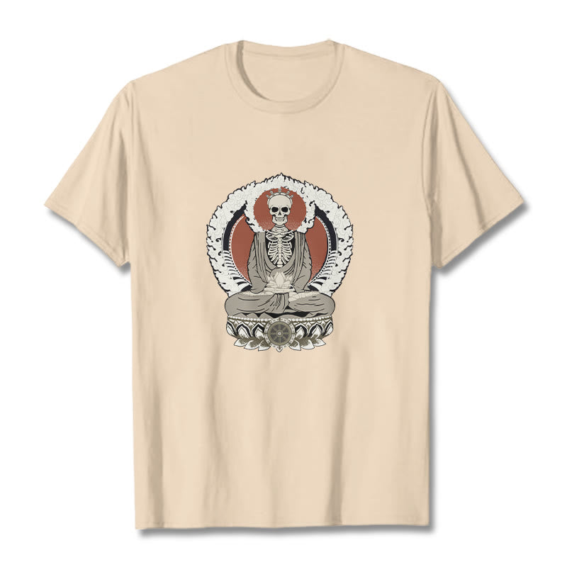 T-shirt à motif squelette de Buddha Stones - Bisque - 2XL - image 9