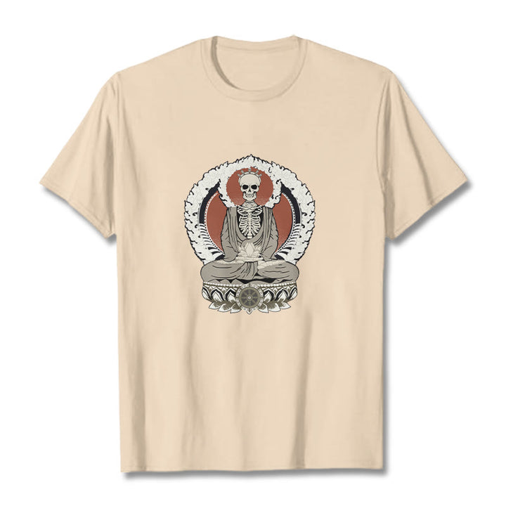 T-shirt à motif squelette de Buddha Stones - Bisque - 2XL - image 9