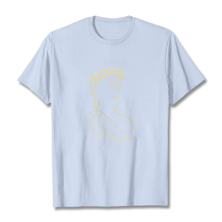 T-shirt à motif Buddha Stones - Cyan clair - 2XL - image 19