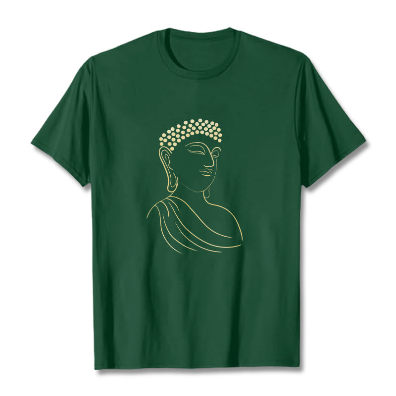 T-shirt à motif Buddha Stones - Forêt Verte - 2XL - image 11