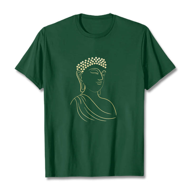 T-shirt à motif Buddha Stones - Forêt Verte - 2XL - image 11