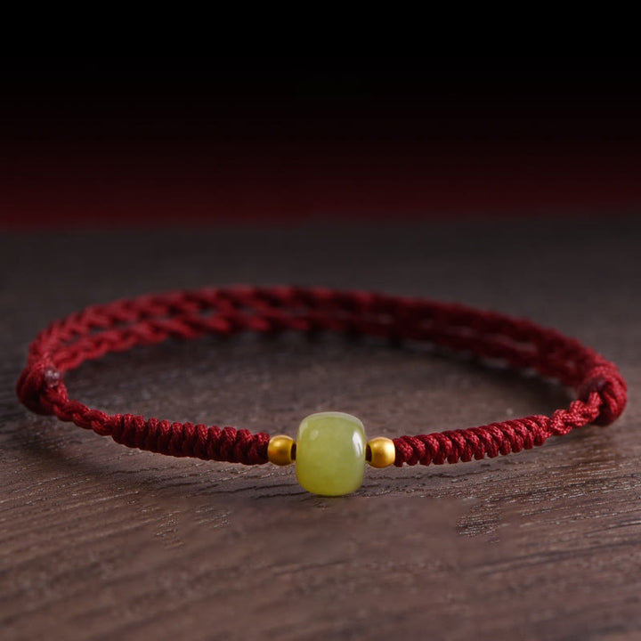 Bracelet de cheville tressé en Buddha Stones Pierres de Bouddha Protection Chance - image 0