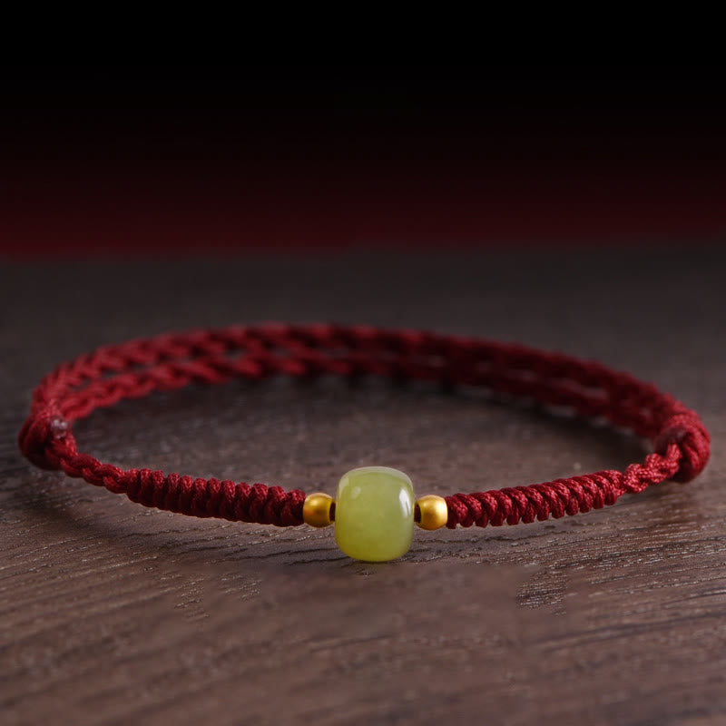 Bracelet de cheville tressé en Buddha Stones Pierres de Bouddha Protection Chance - image 0