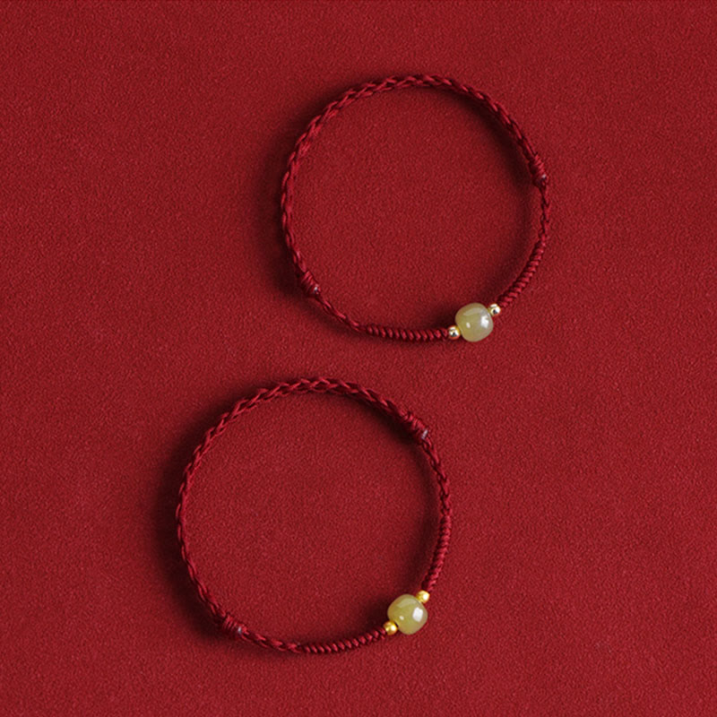 Bracelet de cheville tressé en Buddha Stones Pierres de Bouddha Protection Chance - image 4