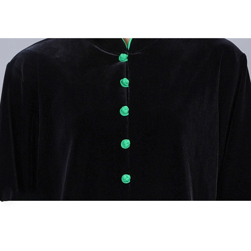 Ensemble de vêtements unisexe en velours et peluche Buddha Stones, 2 pièces, automne-hiver, Tai Chi, méditation, Qigong, pratique zen - image 3