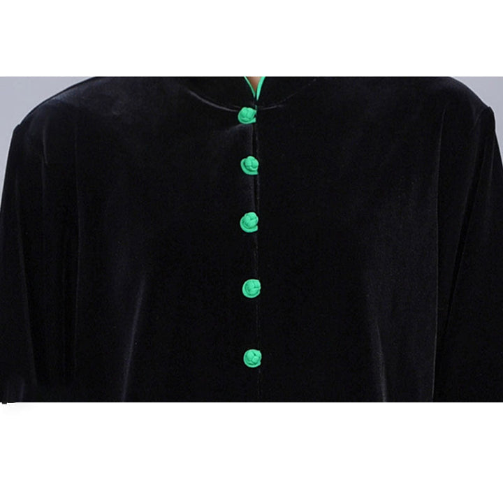 Ensemble de vêtements unisexe en velours et peluche Buddha Stones, 2 pièces, automne-hiver, Tai Chi, méditation, Qigong, pratique zen - image 3