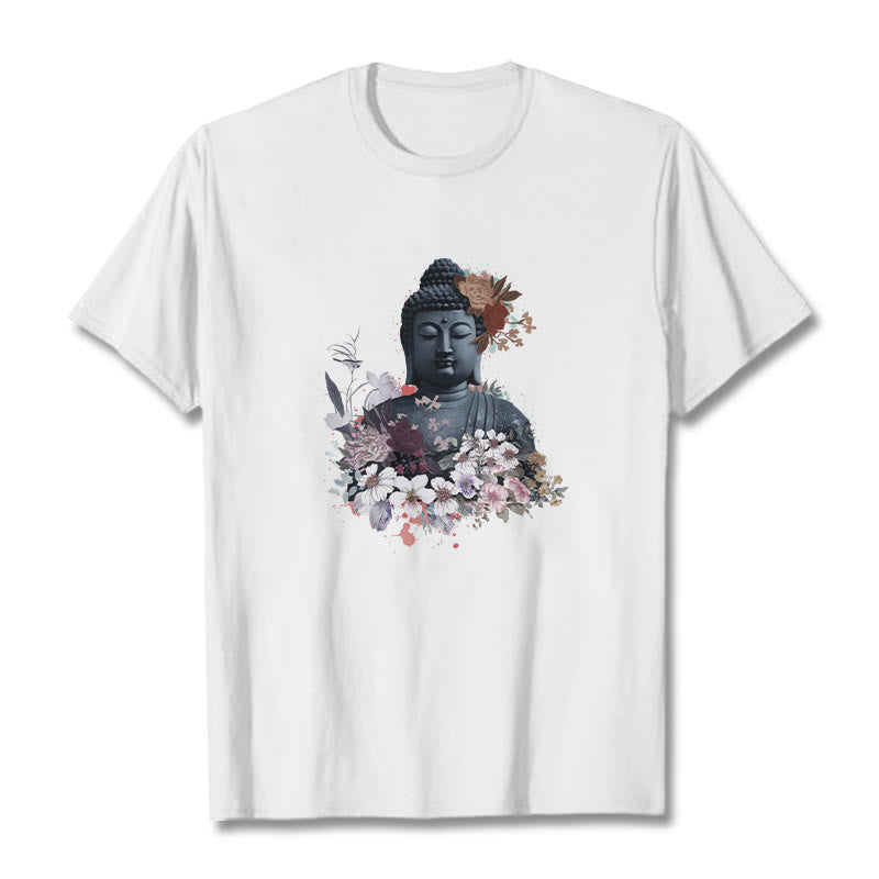 T-shirt à motif Bouddha Buddha Stones - Blanc - 2XL - image 1