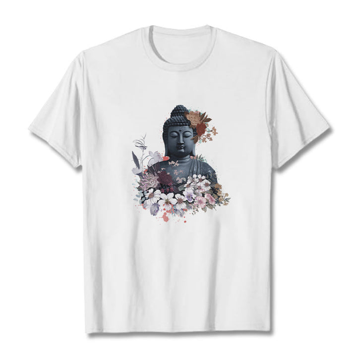 T-shirt à motif Bouddha Buddha Stones - Blanc - 2XL - image 1