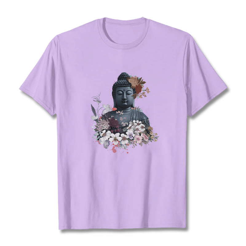 T-shirt à motif Bouddha Buddha Stones - Prune - 2XL - image 17