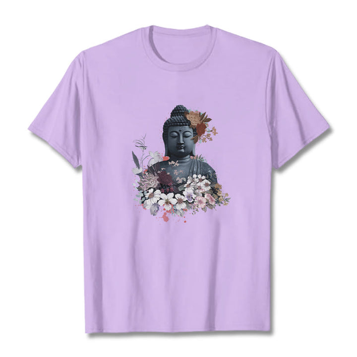 T-shirt à motif Bouddha Buddha Stones - Prune - 2XL - image 17