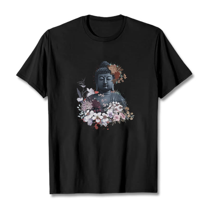 T-shirt à motif Bouddha Buddha Stones - Noir - 2XL - image 5