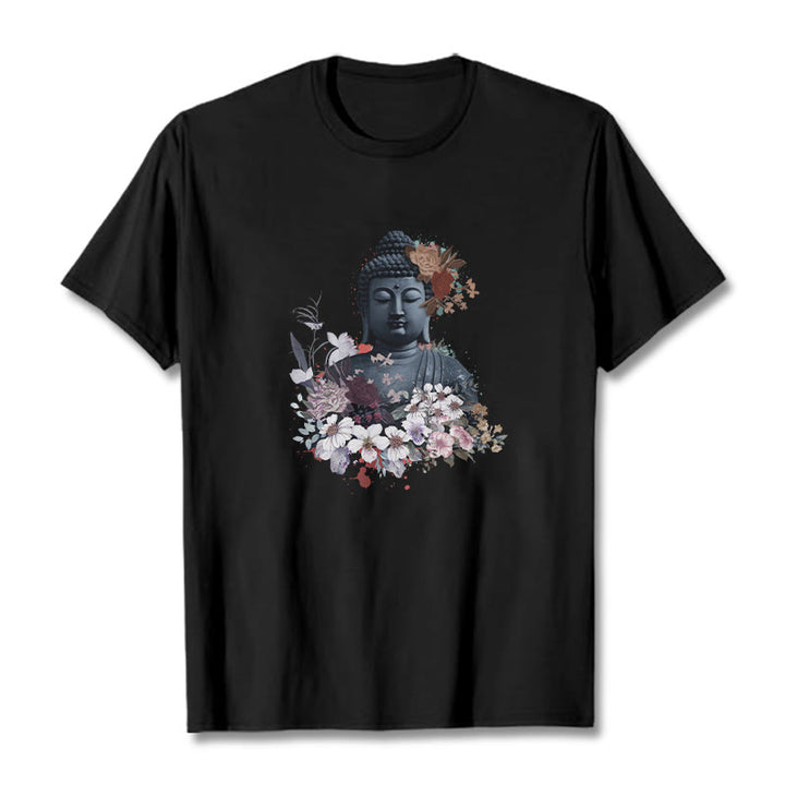 T-shirt à motif Bouddha Buddha Stones - Noir - 2XL - image 5