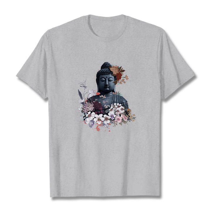T-shirt à motif Bouddha Buddha Stones - Gris clair - 2XL - image 20