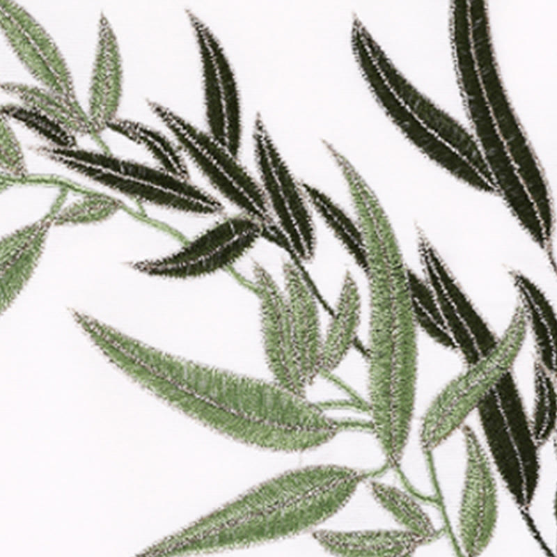 Ensemble de vêtements unisexe en coton avec broderie de Buddha Stones de bambou vertes d'automne et boutons de grenouille Tai Chi Méditation Qigong Zen Practice 2 pièces - image 6