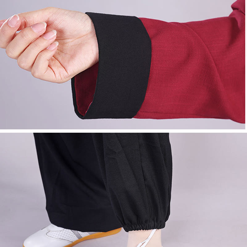 Ensemble de vêtements unisexe en coton et lin avec Buddha Stones, 2 pièces, automne-hiver, bouton grenouille, Tai Chi, méditation, Qigong, pratique zen - image 9