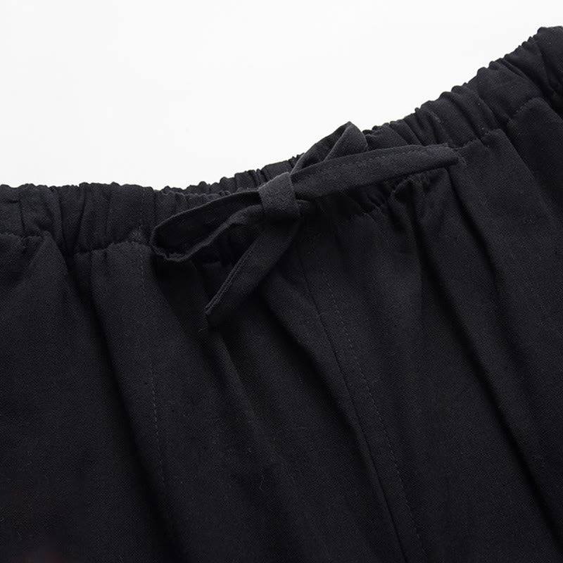 Ensemble 2 pièces pour homme avec chemise à manches longues et pantalon en coton à boutons de Buddha Stones - image 10
