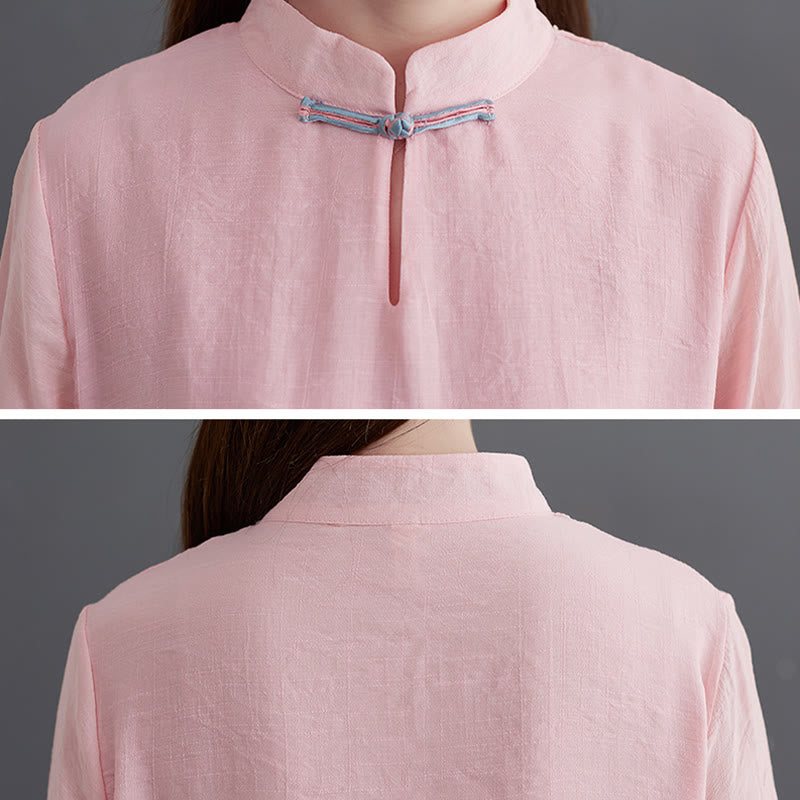 Ensemble de vêtements de méditation pour femme, chemise à manches longues et pantalon, 2 pièces, Buddha Stones - image 7