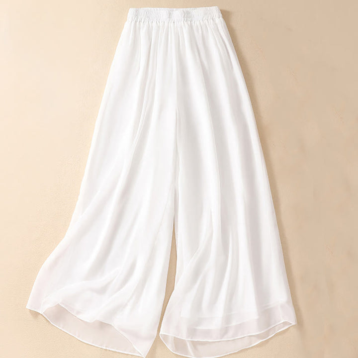 Robe chemise à boutons-grenouilles et broderies de fleurs pour femmes Buddha Stones Pantalon à jambe large - image 16