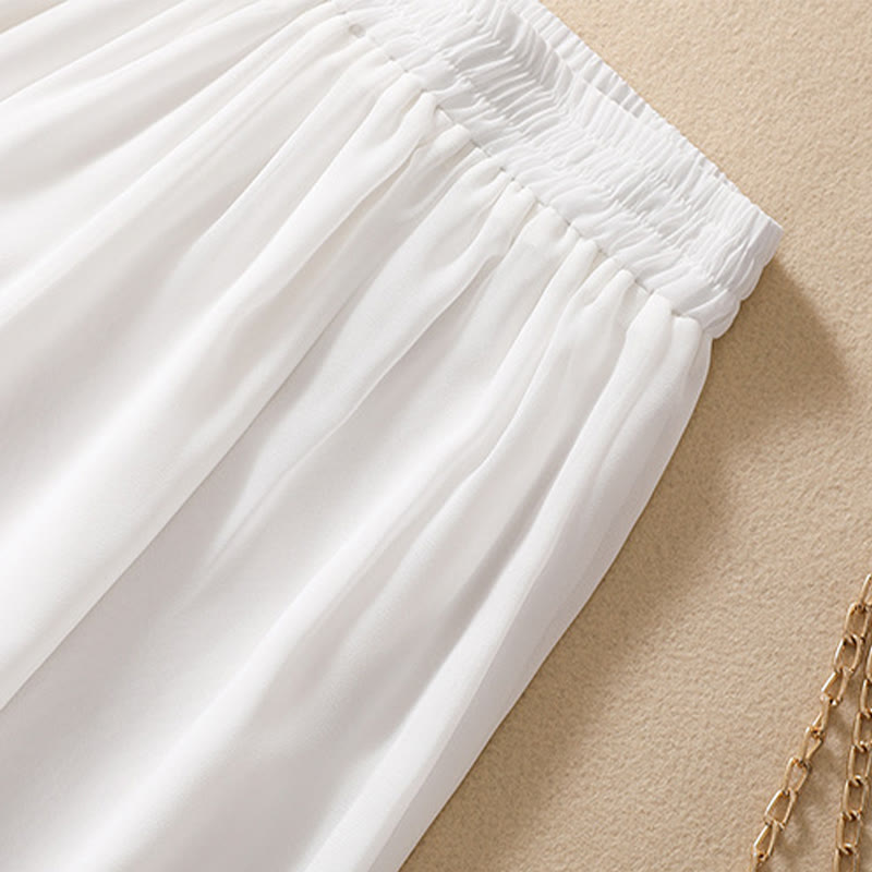 Robe chemise à boutons-grenouilles et broderies de fleurs pour femmes Buddha Stones Pantalon à jambe large - image 18