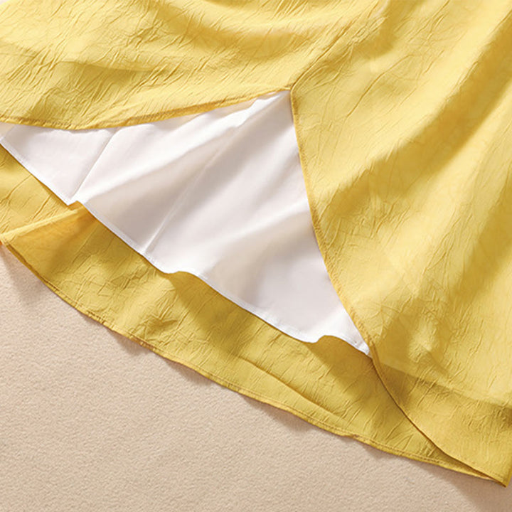 Robe chemise à boutons-grenouilles et broderies de fleurs pour femmes Buddha Stones Pantalon à jambe large - image 10