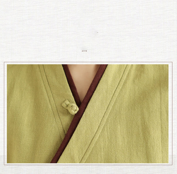 Chemise à lacets à manches longues pour femme Buddha Stones et couleur unie - image 14