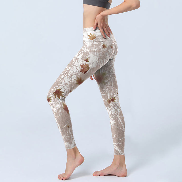 Leggings de sport à imprimé Buddha Stones Pantalon de yoga pour femme - image 3