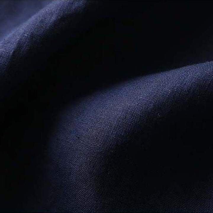 Chemise à manches longues en coton et lin pour femme avec broderie de fleurs rétro et Buddha Stones