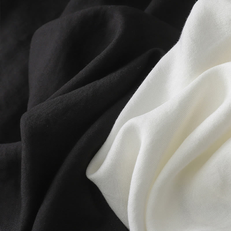 Chemise à manches longues et boutons de couleur unie pour femme avec Buddha Stones - image 12