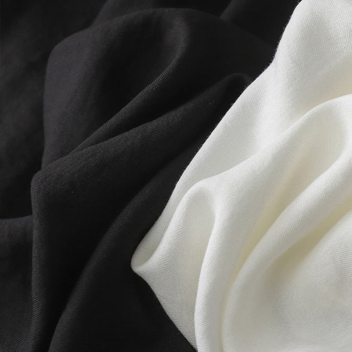 Chemise à manches longues et boutons de couleur unie pour femme avec Buddha Stones - image 12