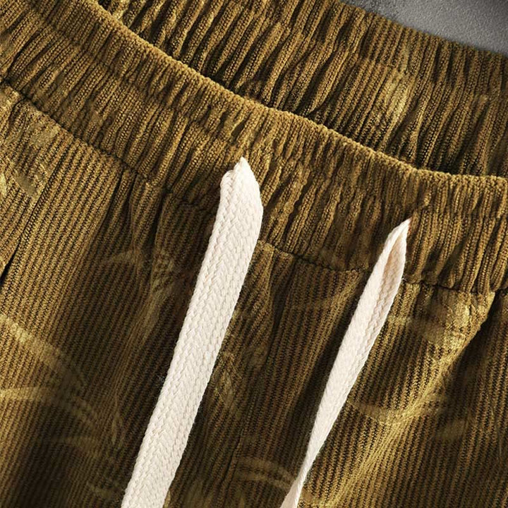 Pantalon large en coton avec cordon de serrage et poches pour homme Motif Buddha Stones - image 7