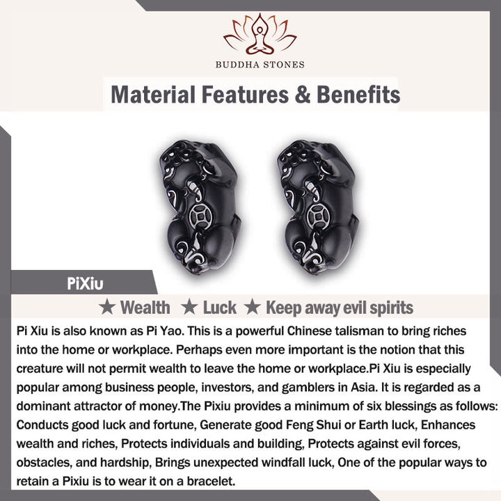 Buddha Stones Pi Xiu portant une boussole Fu personnage cuivre laiton chance richesse bracelet bracelet