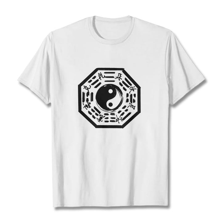 T-shirt en coton à motif Buddha Stones Ba Gua - Blanc - 2XL - image 6