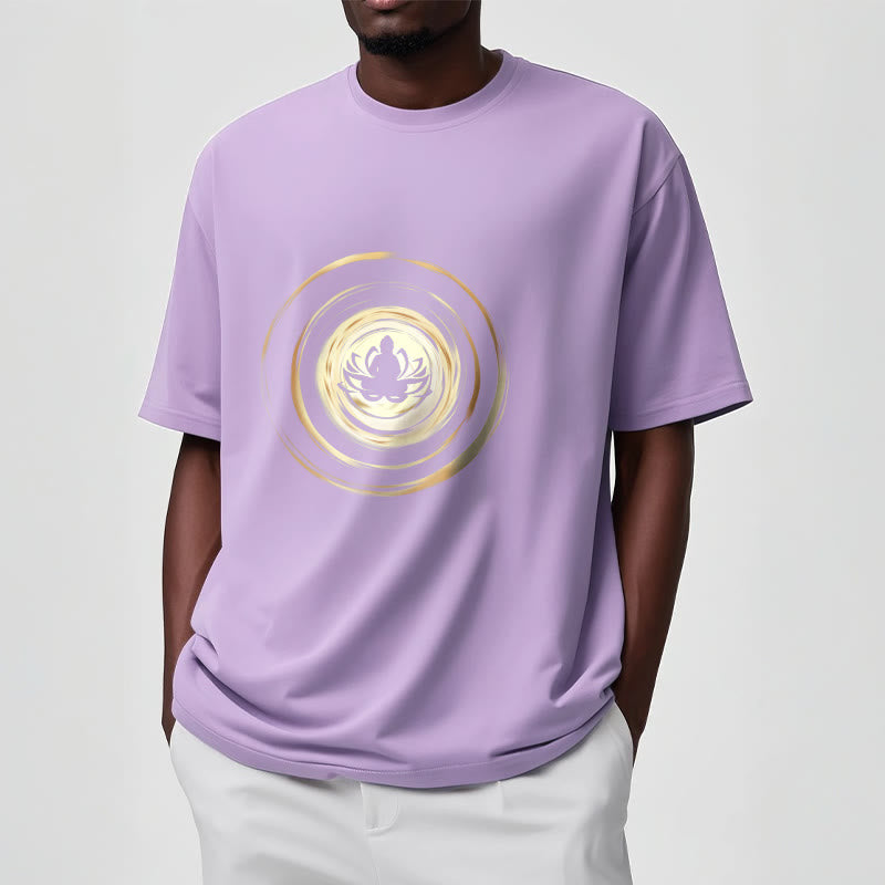 T-shirt à motif de lotus Bouddha en méditation avec Buddha Stones - image 18
