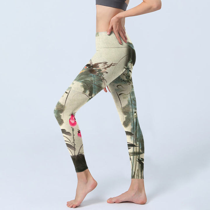 Pantalon de yoga pour femme avec imprimé Buddha Stones - image 3