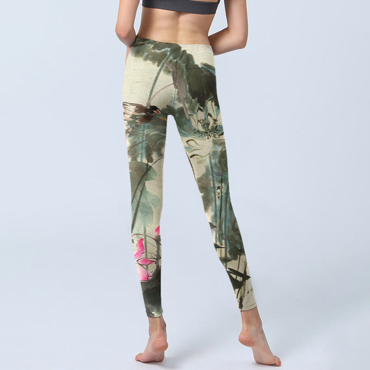 Pantalon de yoga pour femme avec imprimé Buddha Stones - image 7