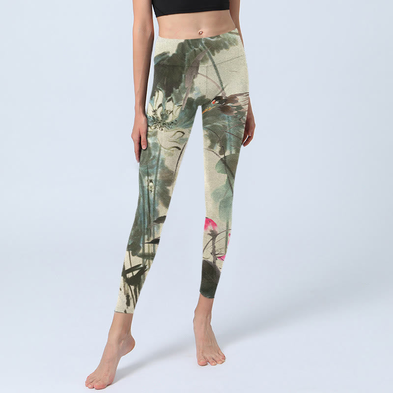Pantalon de yoga pour femme avec imprimé Buddha Stones - image 6