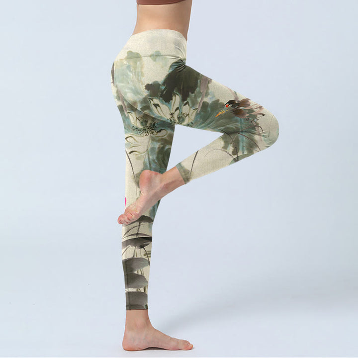 Pantalon de yoga pour femme avec imprimé Buddha Stones - image 3