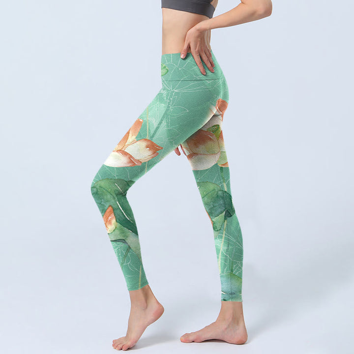 Leggings de sport à imprimé Buddha Stones Pantalon de yoga pour femme - image 2