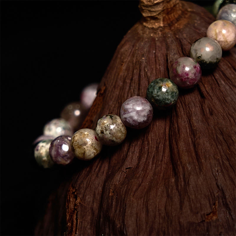 Bracelet positif en tourmaline arc-en-ciel Buddha Stones