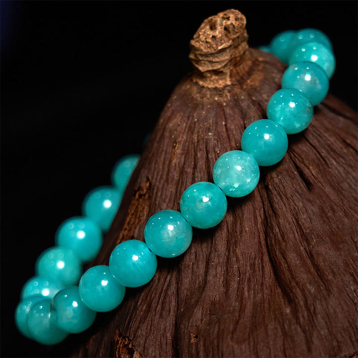 Bracelet d'équilibre positif en amazonite et Buddha Stones