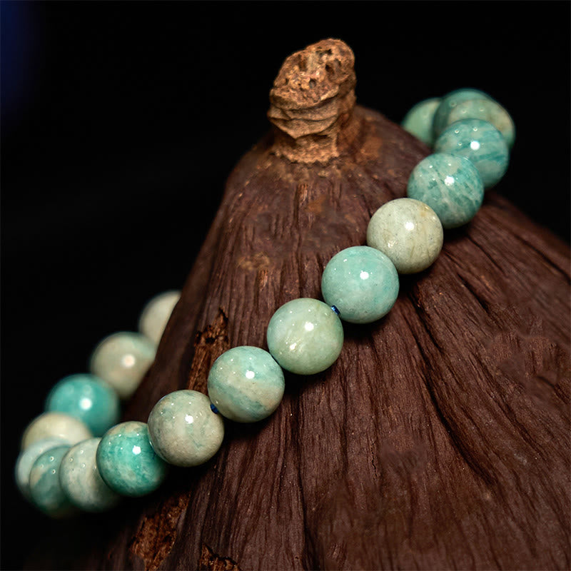 Bracelet d'équilibre positif en amazonite et Buddha Stones