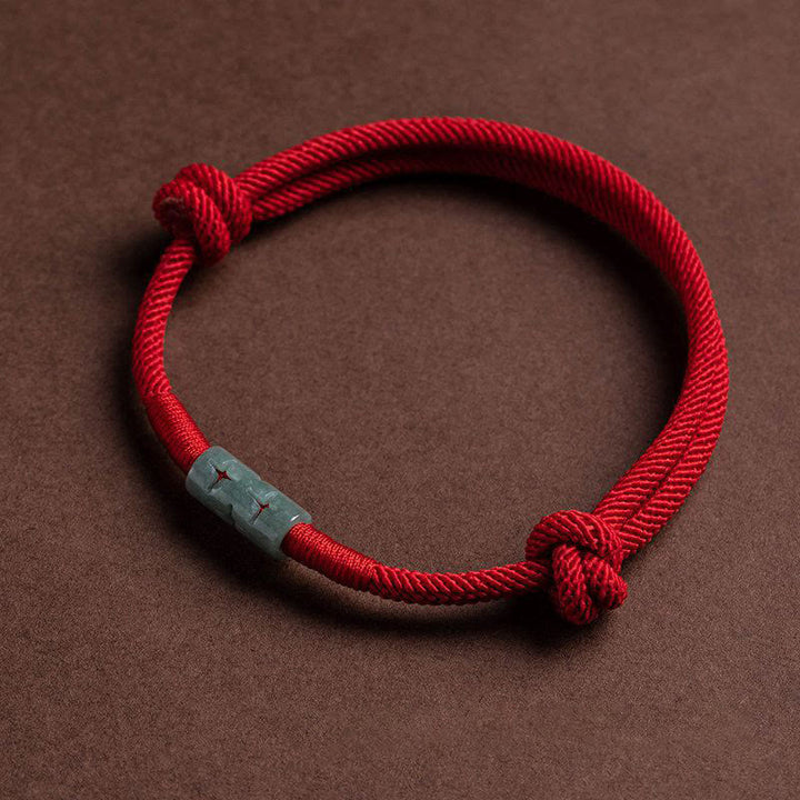 Bracelet en corde de jade porte-bonheur Buddha Stones