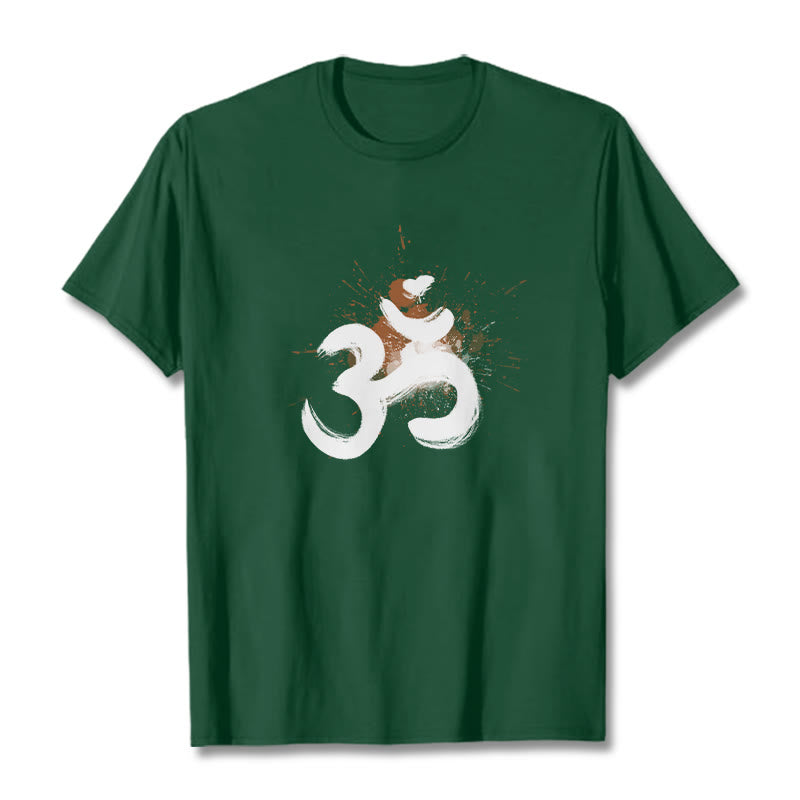 T-shirt en coton avec motif Buddha Stones OM sanskrit - Forêt Verte - 2XL - image 9